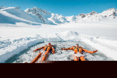 Ice floating à Tignes